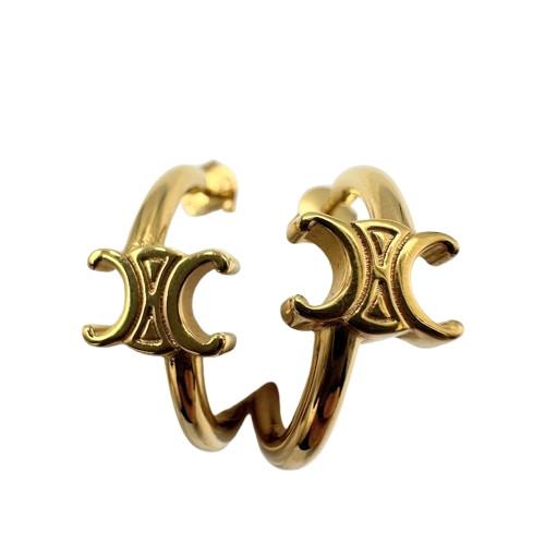 CELINE　トリオンフ アシンメトリックフープピアス