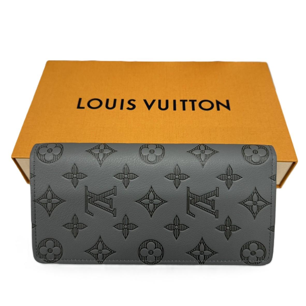 LOUIS VUITTON ルイヴィトン M81335 モノグラム シャドウ ポルトフォイユ・ブラザ 長財布