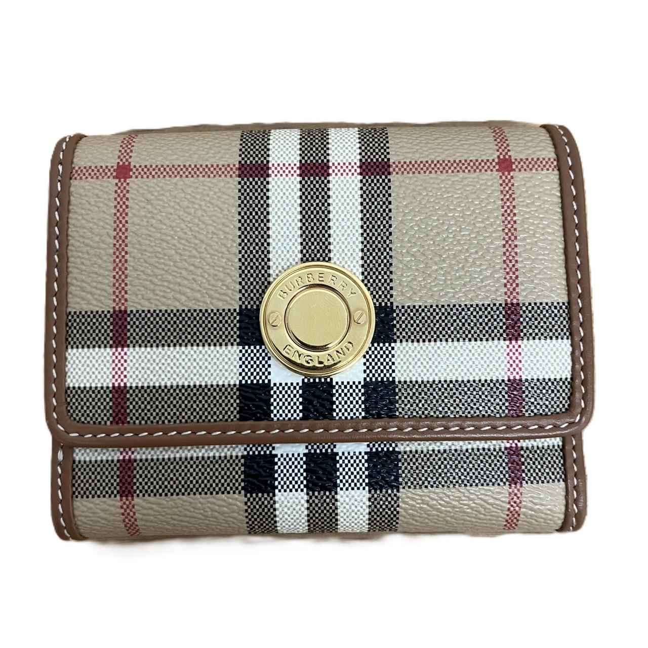 バーバリー ノバチェック 三つ折り財布