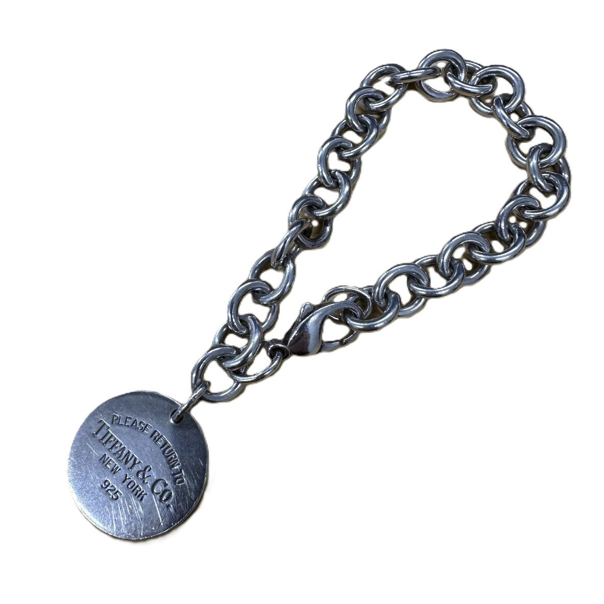 TIFFANY & Co. ティファニー ROUND TAG BRACELET ラウンドタグ チェーン ブレスレット 