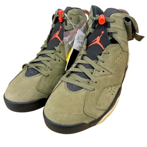 Travis Scott×NIKE トラヴィススコット×ナイキ AIR JORDAN 6 RETRO Medium Olive CN1084-200 30.0cm