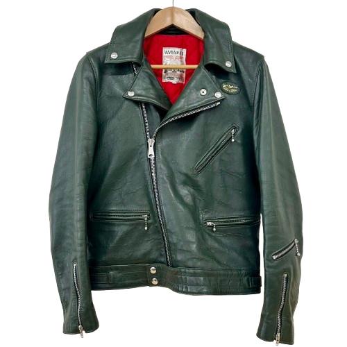 Lewis Leathers ルイスレザーズ Cyclone サイクロン 441T ダブルライダース ダークグリーン レザー メンズ 36