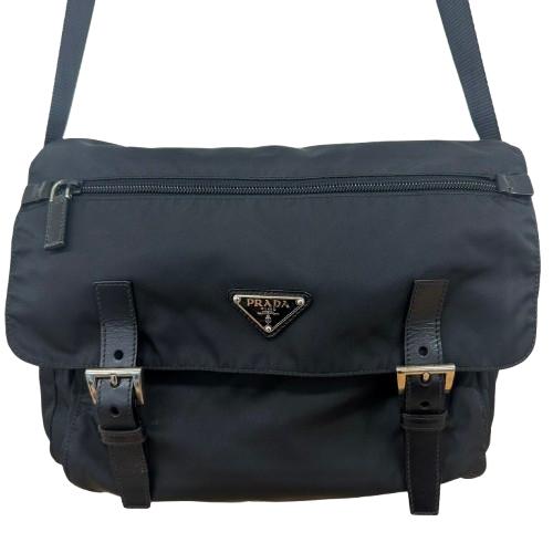 PRADA プラダ メッセンジャーバッグ BT6671 ナイロン ショルダーバッグ ブラック ユニセックス