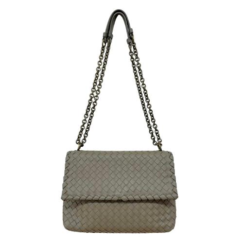BOTTEGA VENETA ボッテガヴェネタ オリンピア イントレチャート チェーンショルダーバッグ レザー レディース