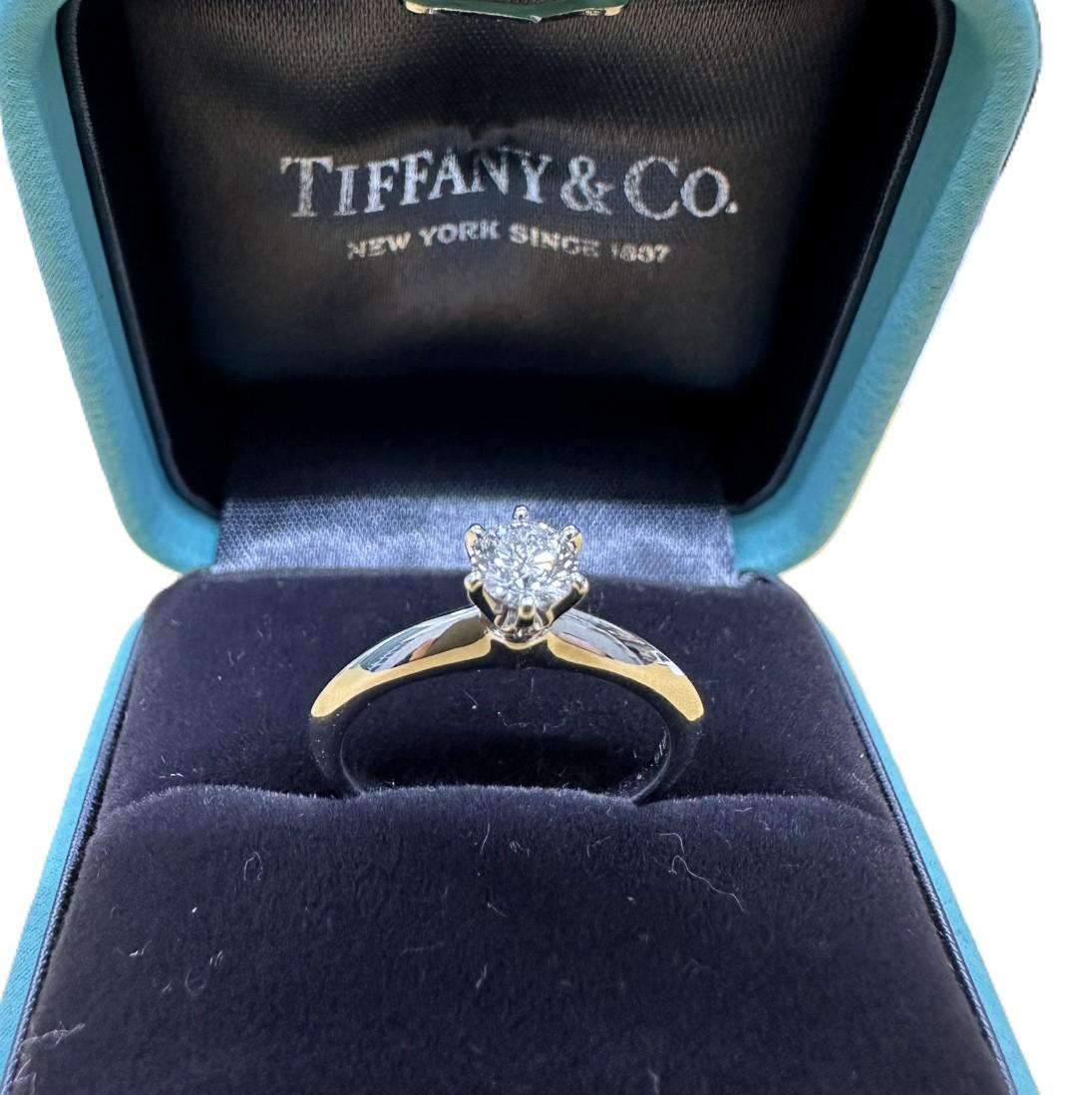 TIFFANY&Co.(ティファニー)Pt950 ダイヤモンド ソリティアリング
