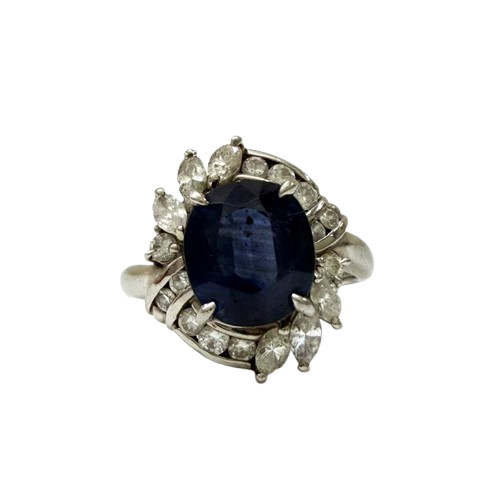 Pt900 S3.65ct D0.83ct リング