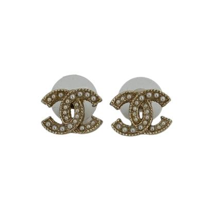 CHANEL ココマーク フェイクパール ピアス