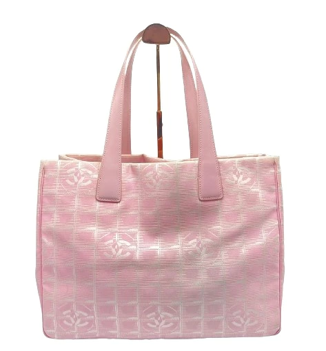 CHANEL ニュートラベルライン トートバッグ ピンク 8番台
