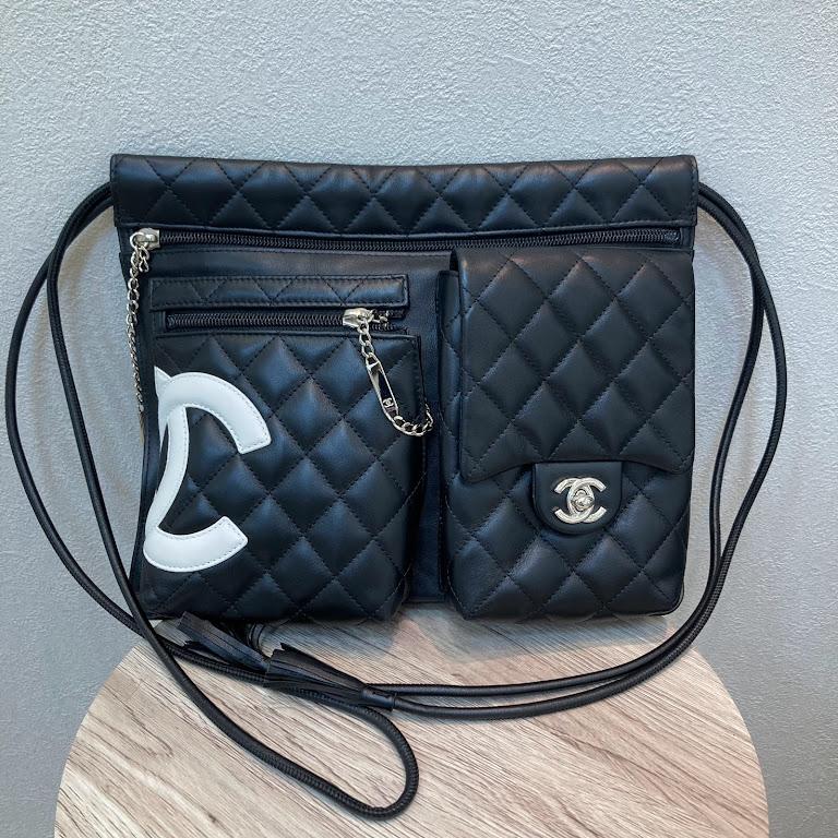 CHANEL カンボンライン フリンジショルダーバック ラムスキン 9番台