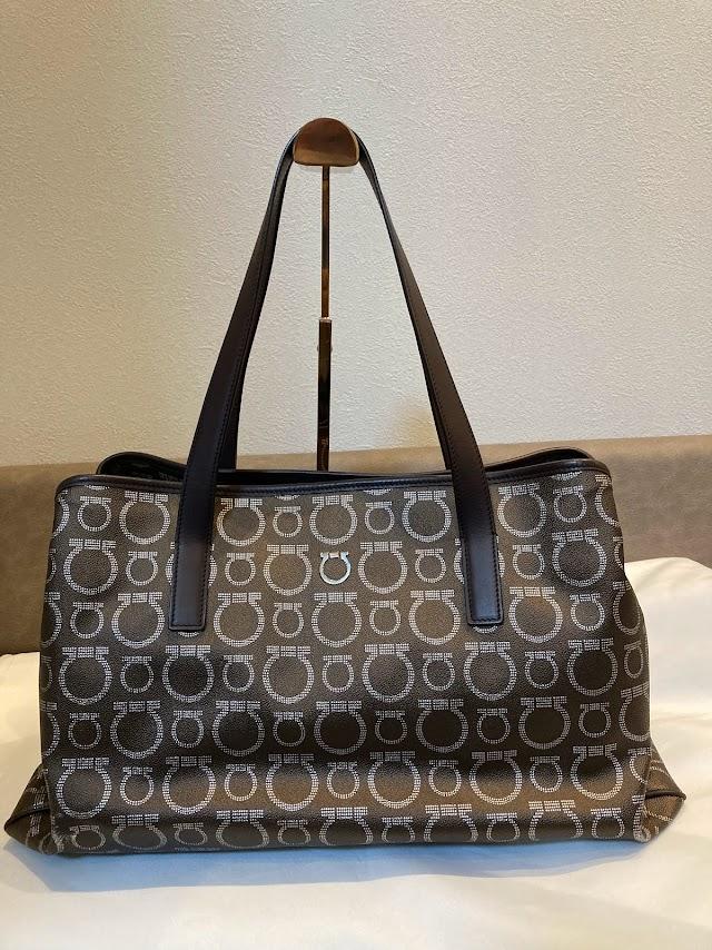 Salvatore Ferragamo ガンチーニ柄 トートバッグ