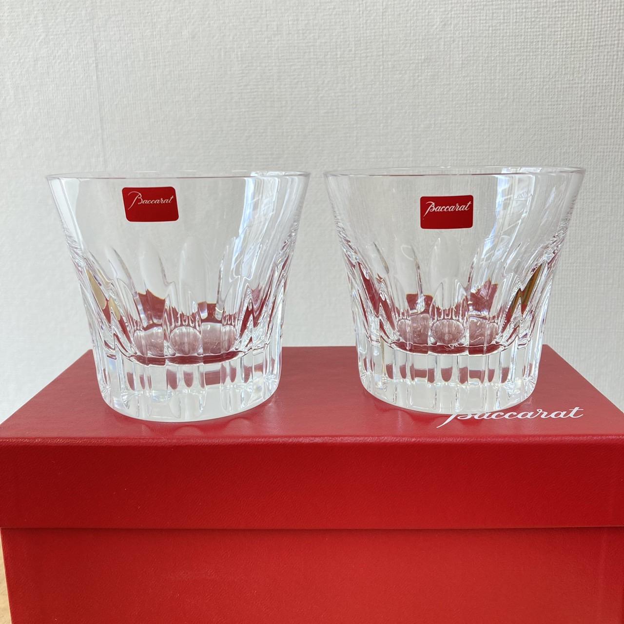 Baccarat ペアロックグラス