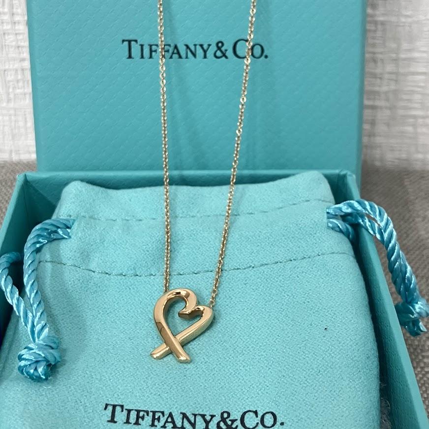 TIFFANY&CO ティファニー K18 パロマ・ピカソ ラビング ハート ペンダント