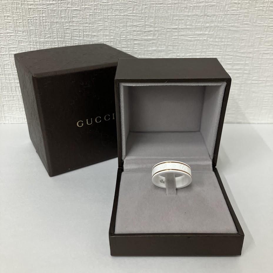 GUCCI アイコンリング ホワイト 20