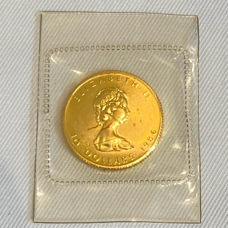 K24　メイプルリーフ金貨　1/4OZ　7.7g
