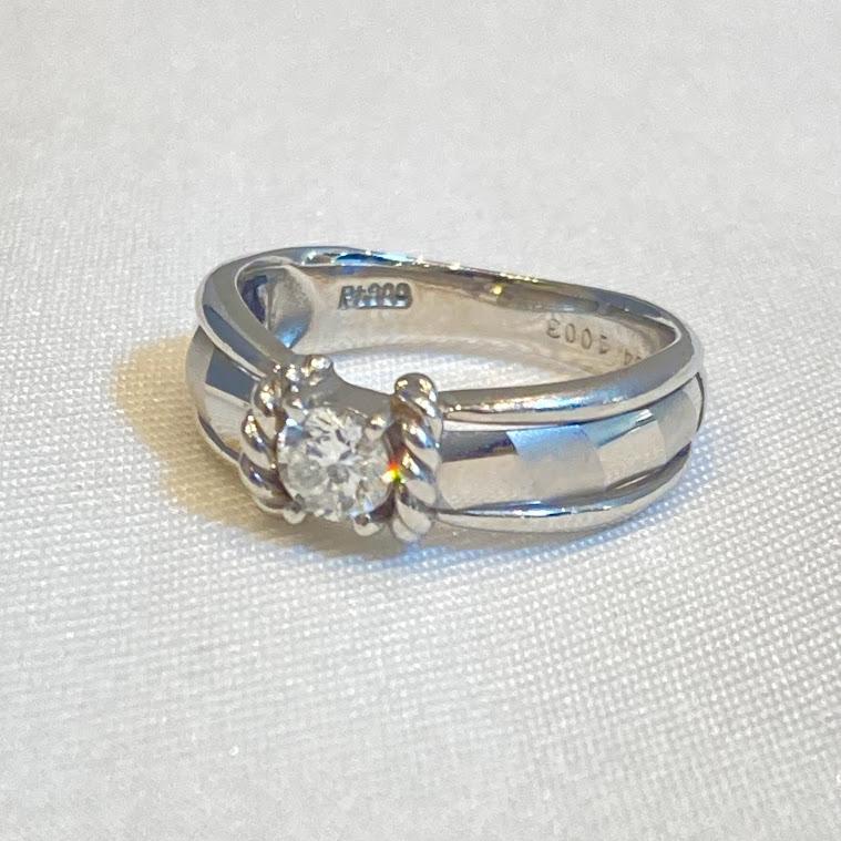 Pt900 リング D0.284ct 5.20g