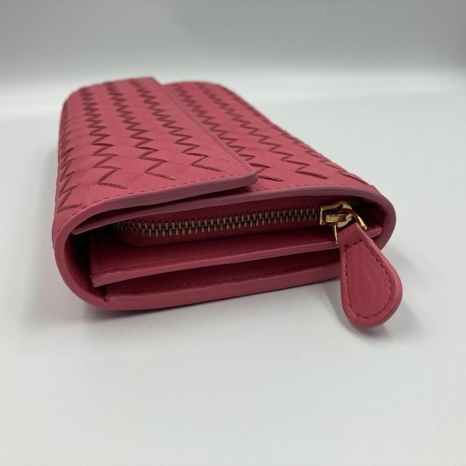 ボッテガ　長財布　ピンク