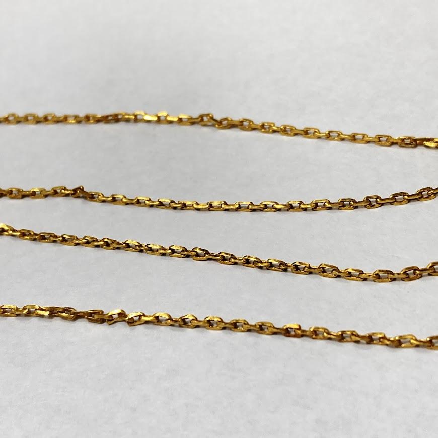 刻印無し K20相当 貴金属 ネックレス 5.58g