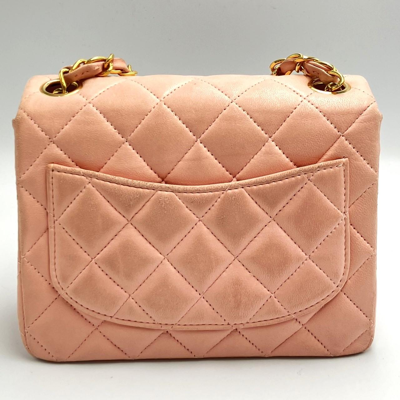 CHANEL シャネル ミニマトラッセ  17 チェーンショルダーバッグ ターンロック ピンク 　2003年頃