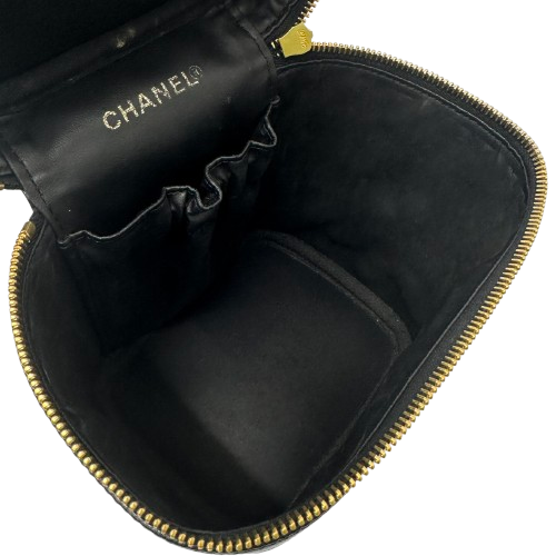 CHANEL シャネル バニティバッグ  キャビアスキン A01998 黒 