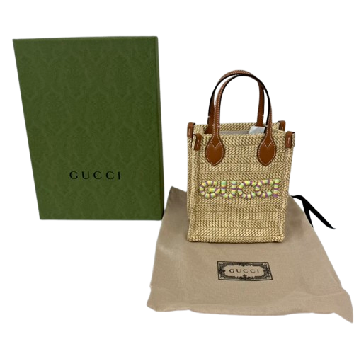 GUCCI　スーパーミニ　ストローバッグ　