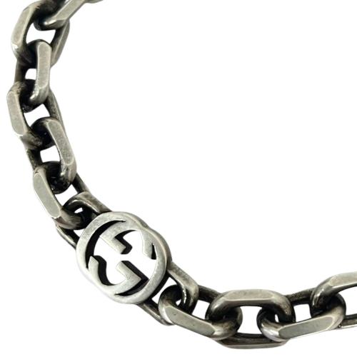 GUCCI　ブレスレット　インターロッキング　シルバー925