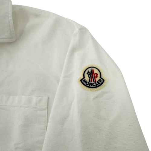 MONCLER　クロップドコットンシャツ　40　ホワイト