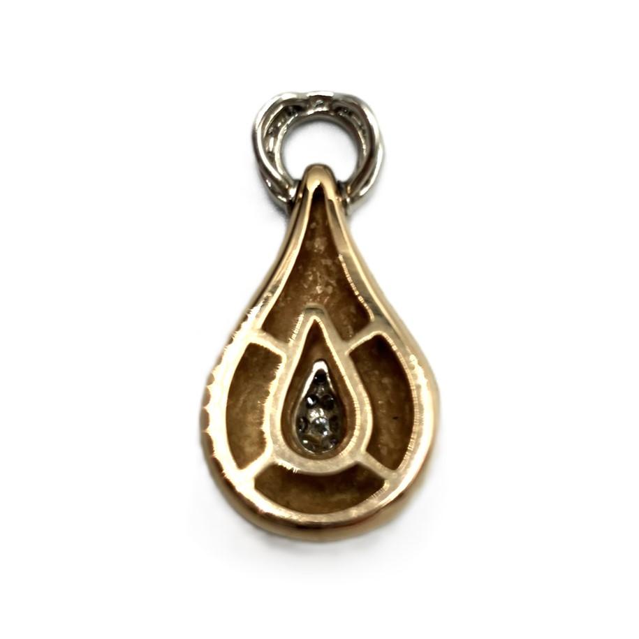 K18/Pt900 ダイヤペンダント D0.28ct 8.35g
