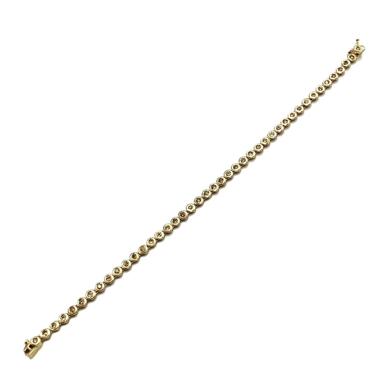 K18　ダイヤモンド　1.00ct　テニスブレス　8.90ｇ