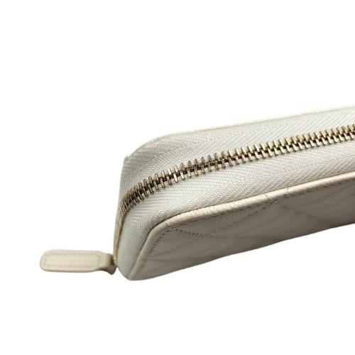 CHANEL　シャネル　ロングウォレット　ホワイト