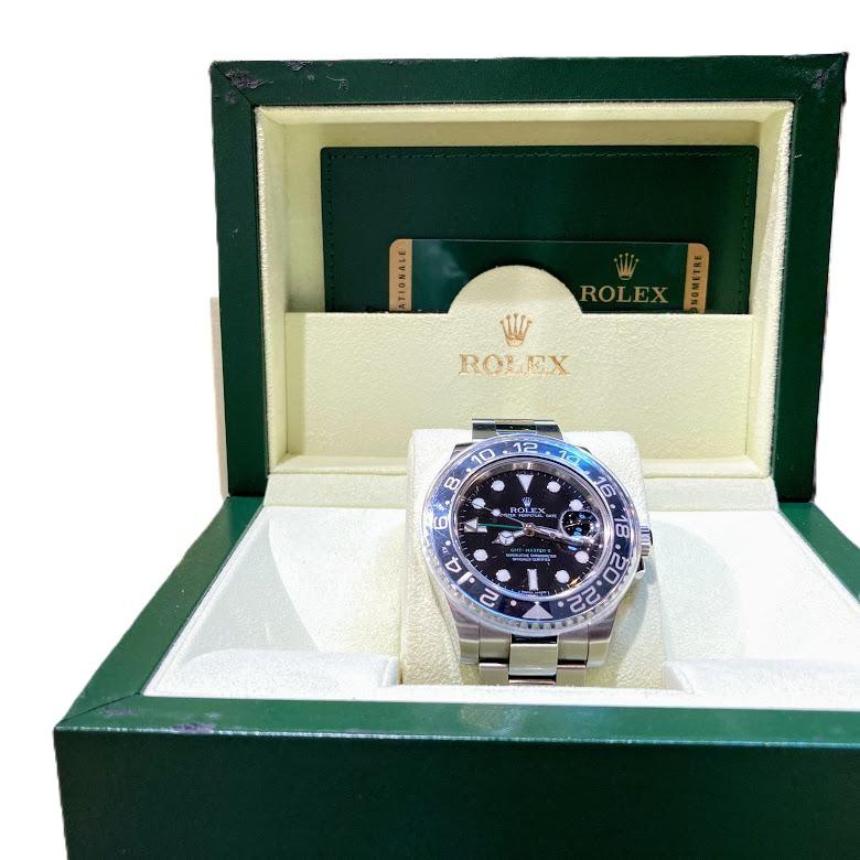 ロレックス 116710LNオイスターパーペチュアルデイトGMTマスターⅡ