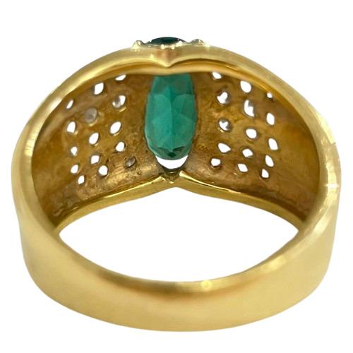 K18 リング 6.62g 1.73ct 0.50ct イエローゴールド