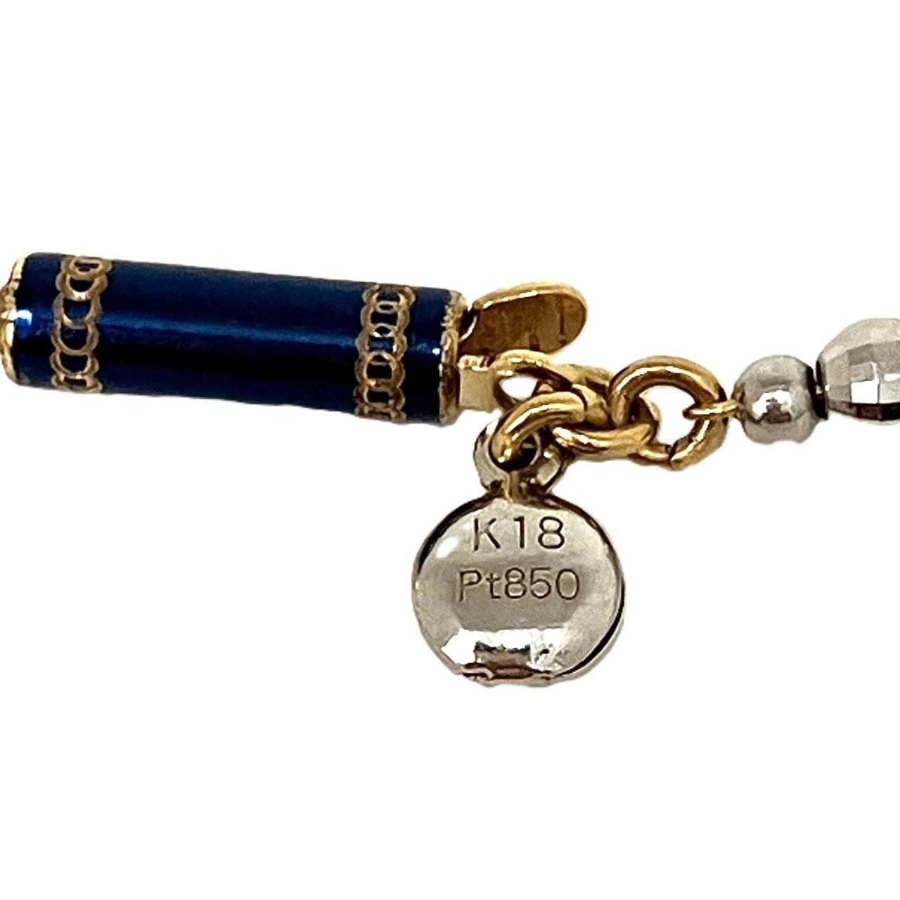 K18/Pt850　コンビ　デザイン ネックレス　10.54ｇ