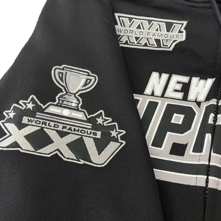 SUPREME 25FW Football Zip Up Hooded Sweatshirt ジップパーカー Lサイズ