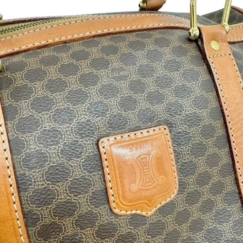 CELINE セリーヌ マカダム柄 トリオンフ ボストンバッグ