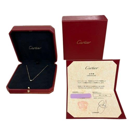 Cartier カルティエ Au750 ディアマン レジェ ダイヤモンド ハートネックレス