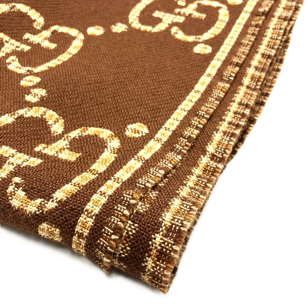 GUCCI 660025 GG ジャガード ウールマフラー