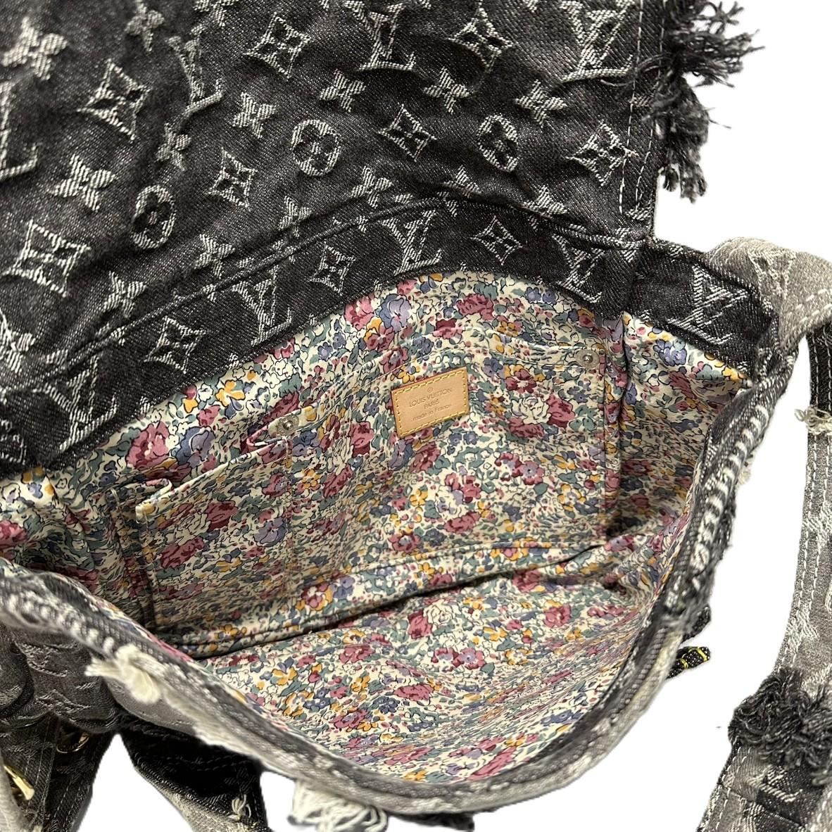 LouisVuitton ルイヴィトン パッチワーク ポスティ メッセンジャーバッグ M95375 モノグラムデニム