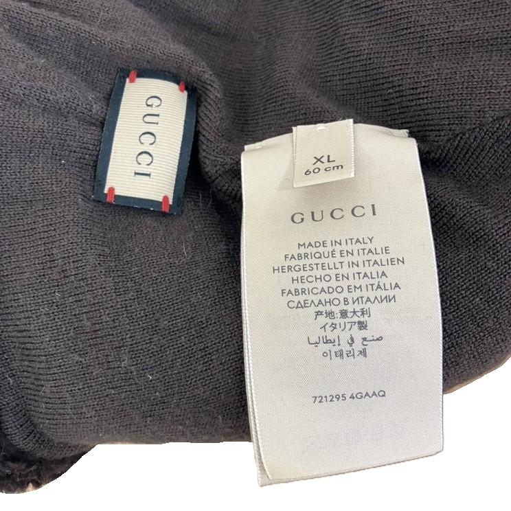 GUCCI グッチ 721295 ジャンボGG ボアニット帽