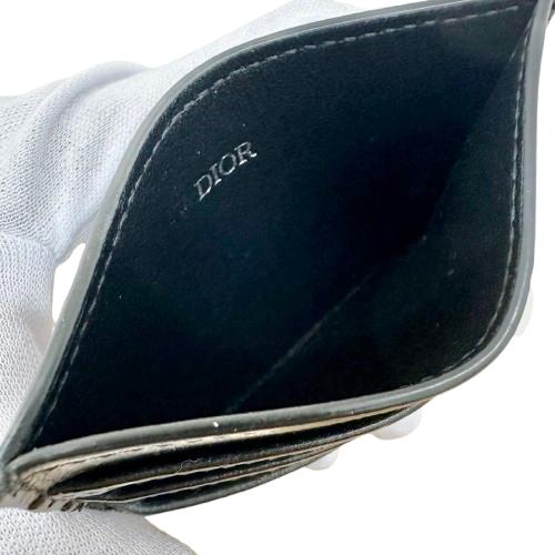 DIOR ディオール カードケース ブラック レザー