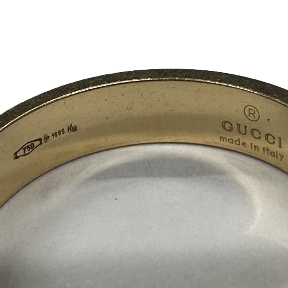 GUCCI アイコンリング K18YG 750 イエローゴールド GGモチーフ リング