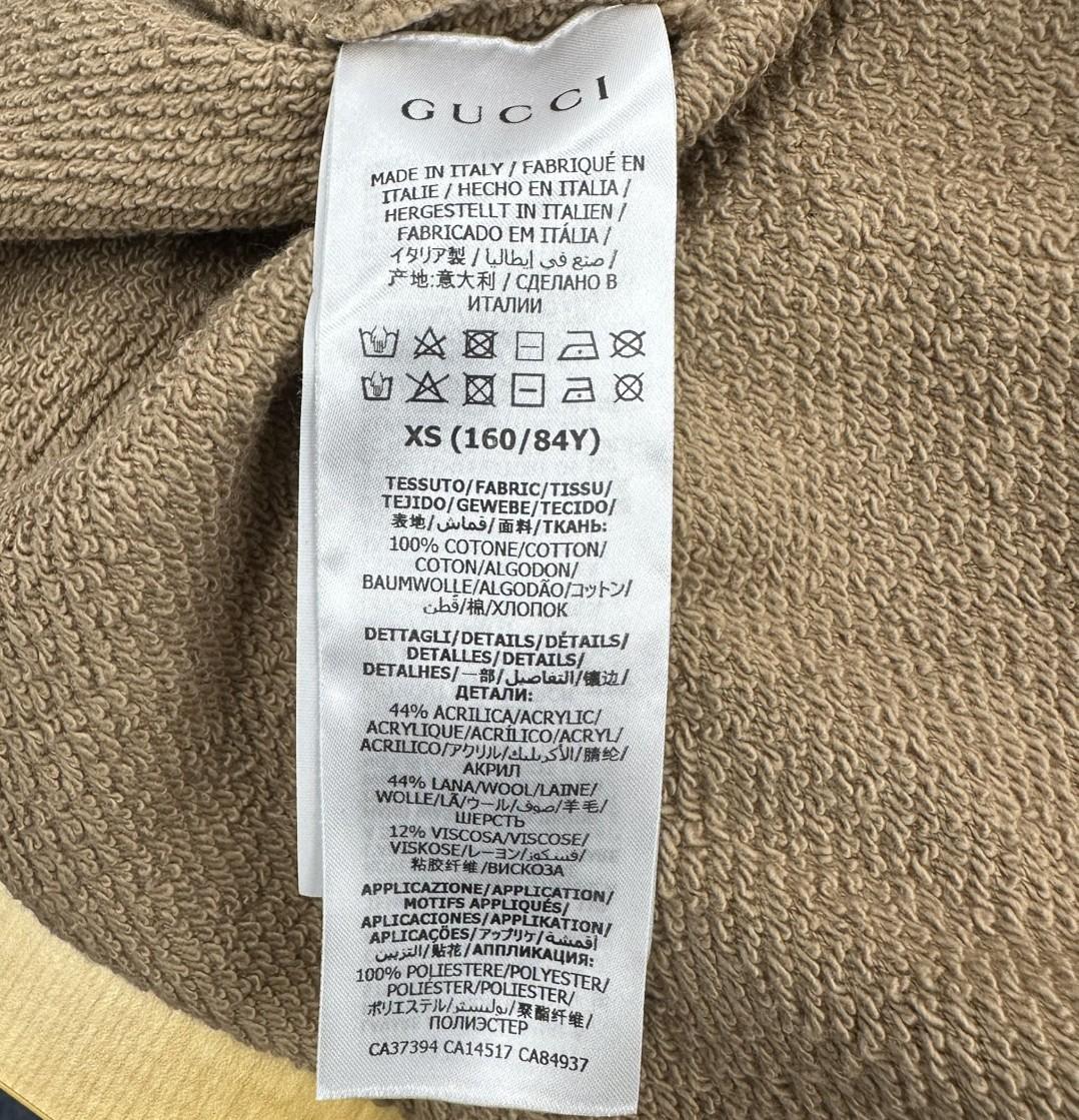 GUCCI グッチ ウェブ&GUCCI ラベル付き スウェットシャツ sizeXS 644656 XJC3W レディース スウェットプルオーバーパーカー