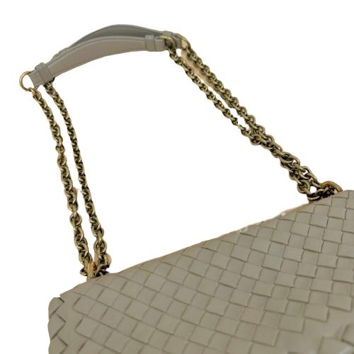 BOTTEGA VENETA ボッテガヴェネタ オリンピア イントレチャート チェーンショルダーバッグ レザー レディース