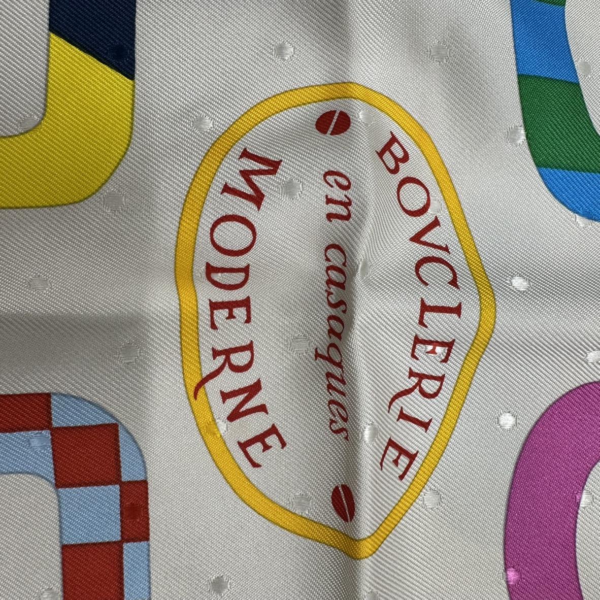 HERMÈS エルメス カレ70 BOUCLERIE MODERNE ブークルリー・モデルヌ シルクスカーフ