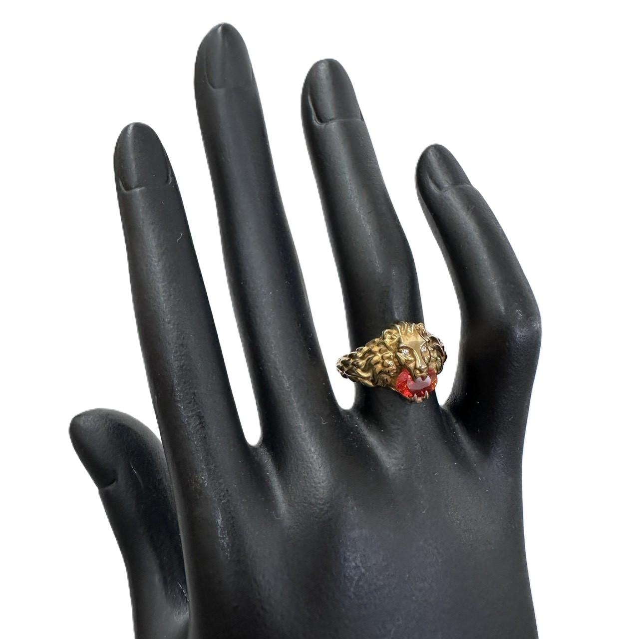 GUCCI グッチ ライオンヘッドリング #11 750