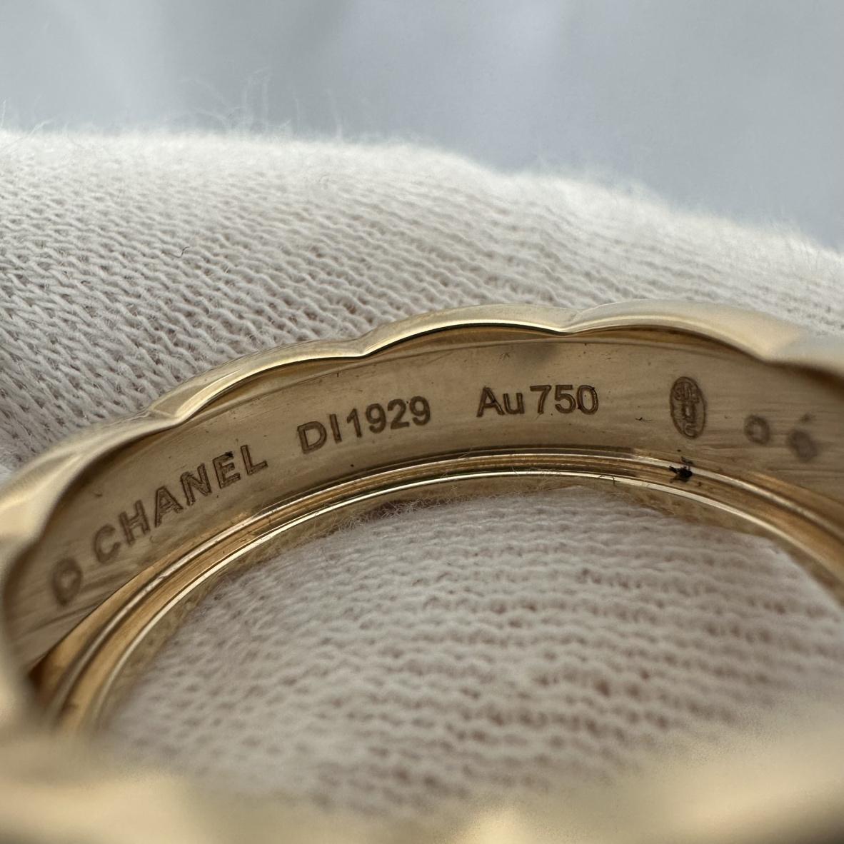 CHANEL シャネル ココクラッシュ リング K18 Au750 イエローゴールド