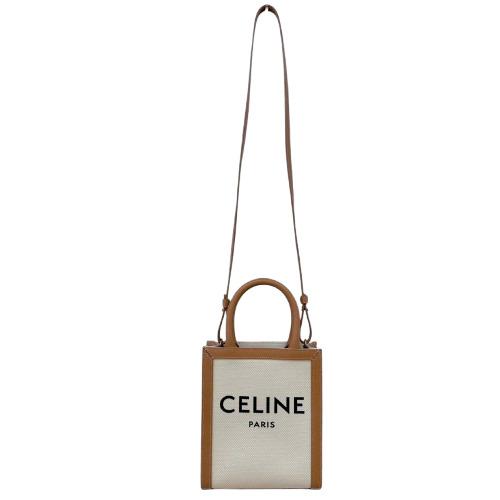 CELINE セリーヌ バーティカルカバ ミニ 193302 ハンドバッグ ショルダーバッグ 2WAYショルダーバッグ ナチュラル