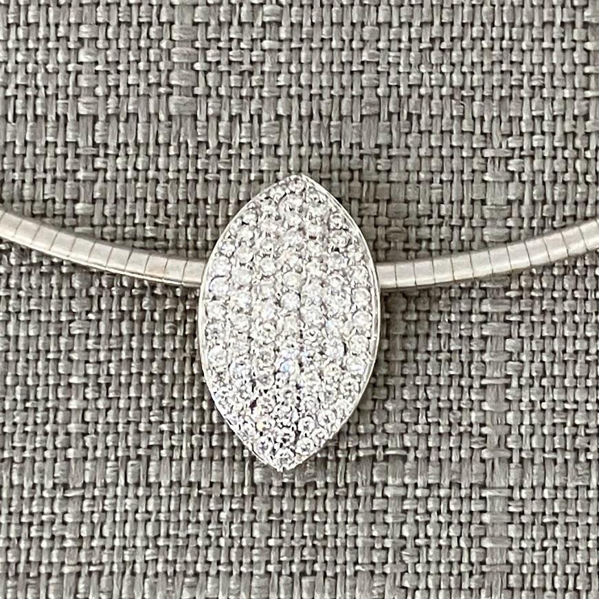 K18/K18WG　リバーシブル　ダイヤモンド　ペンダントネックレス　1.00ct　17.3g