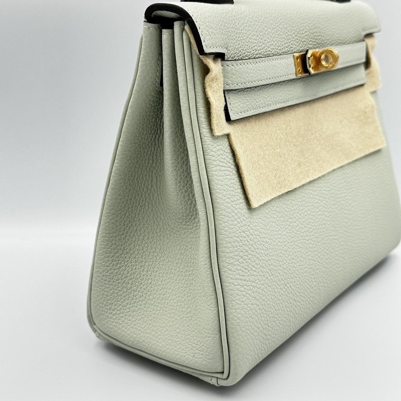 HERMES エルメス ケリー ルトゥルネ 25 トゴ カーフスキン グリネヴェ B刻印