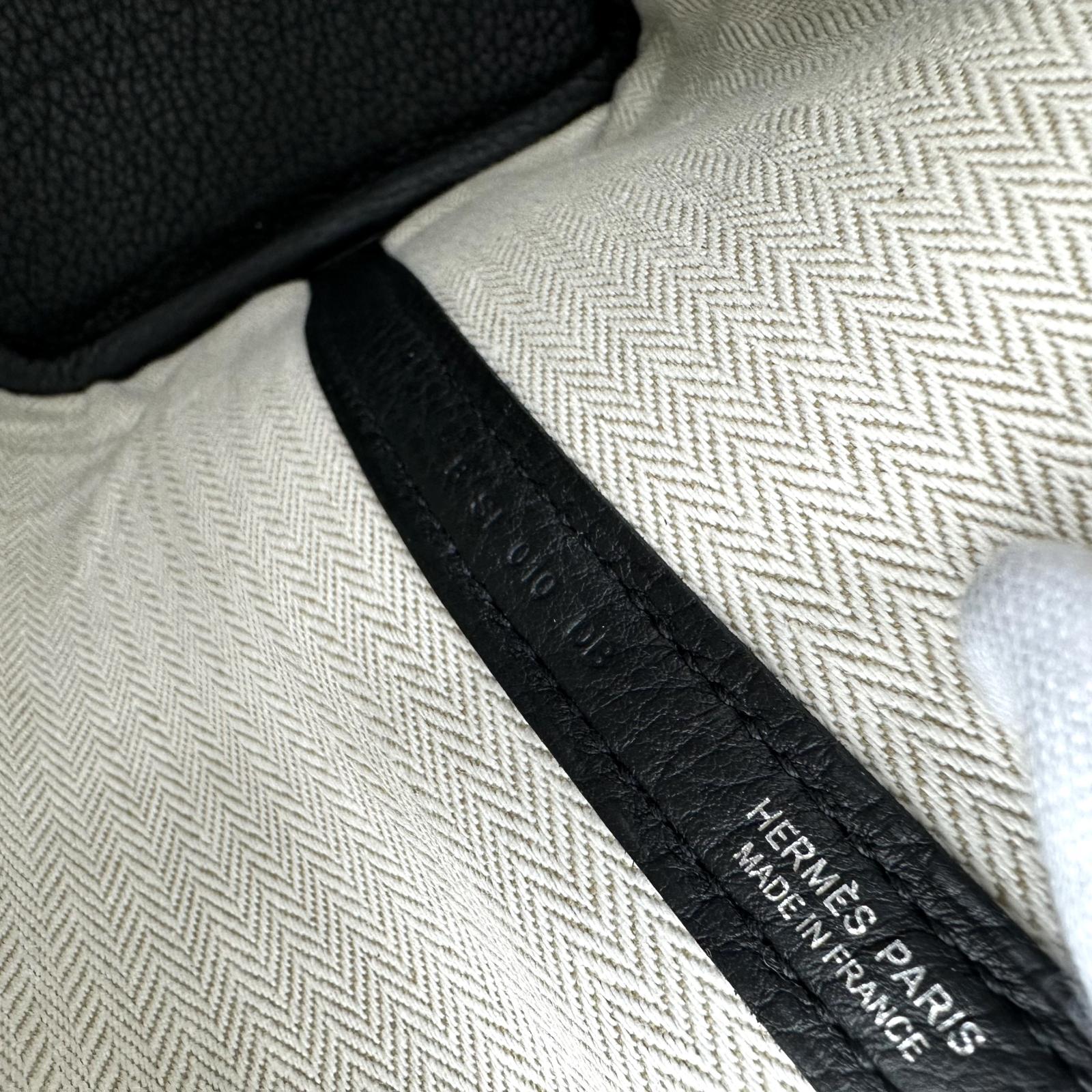 HERMES エルメス ガーデンパーティーTPM ネゴンダ ノワール B刻印 ハンドバッグ