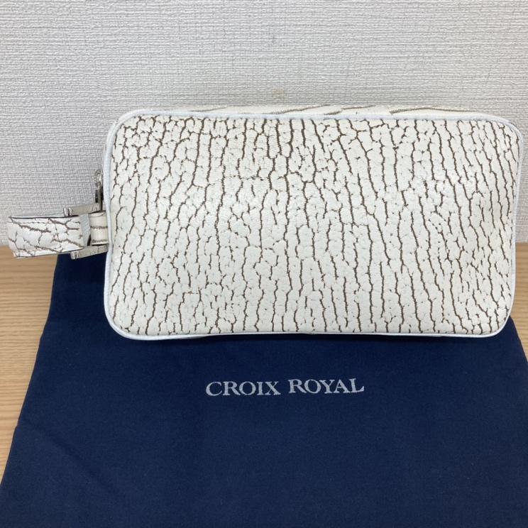 CROIX ROYAL クロワロワイヤル　セカンドバッグ　ホワイト